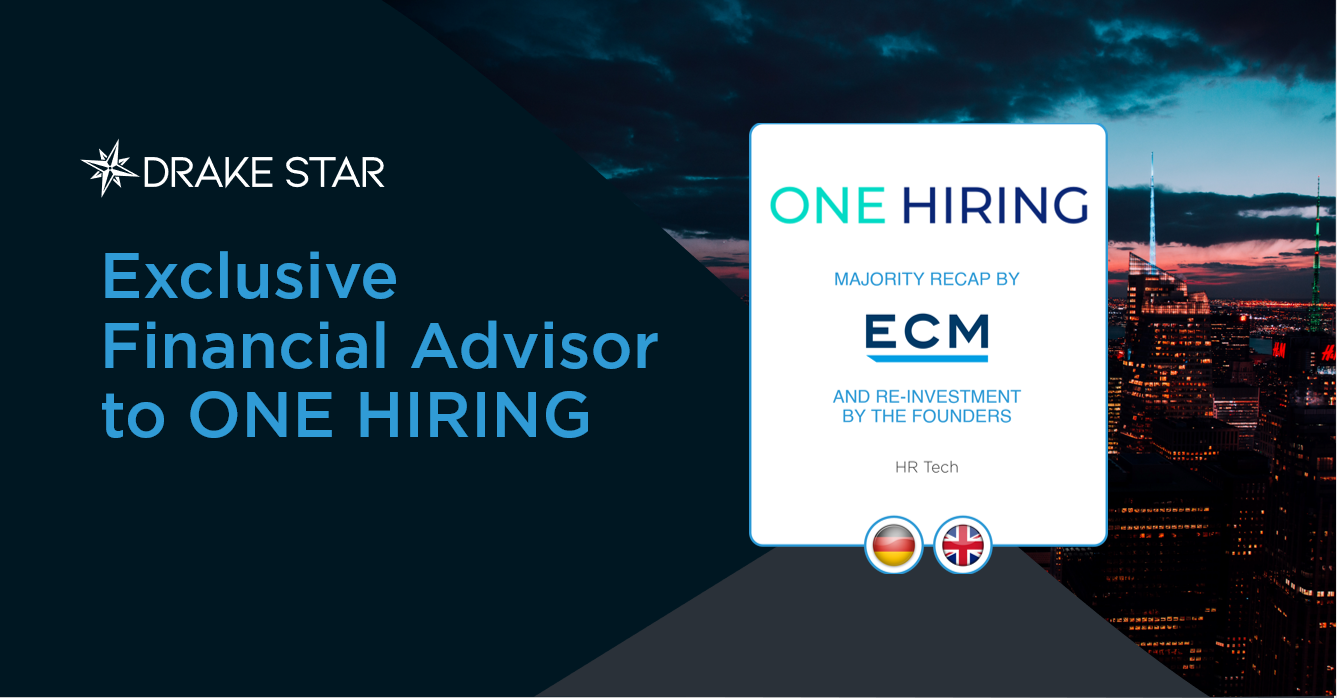 Drake Star Acts As Exclusive Financial Advisor To One Hiring And Its